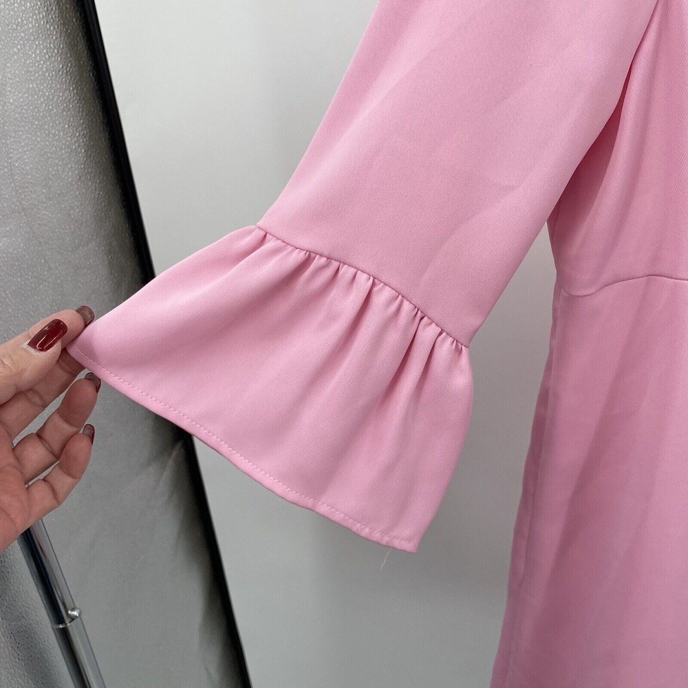 Zara Basic Collection Pink Blouse Ruffle Sleeves … - image 5